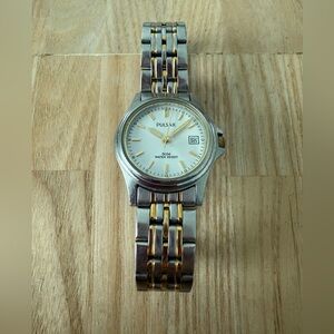 Pulsar ladies two tone classic watch NEW BATTERY